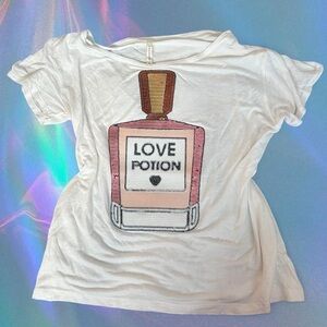 White Love Potion Graphic Tee